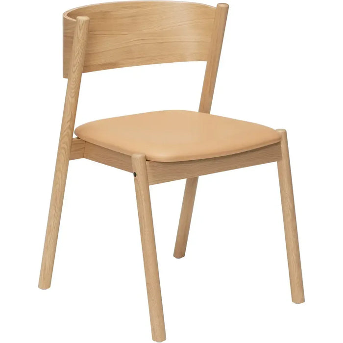 Photo of Inclined chair with leather seat