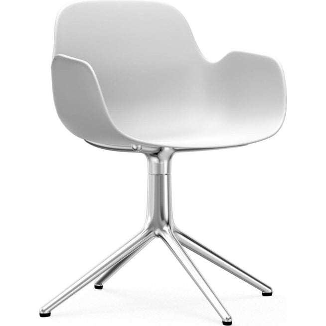 Photo of Form Armchair Swivel 4l Alu - Spisebordsstol - Aluminium /
