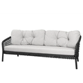 Thumbnail photo of Ocean Large 3-pers. Sofa - Havesofa - Frame: Cane-line Soft Rope, Dark Grey / Cushion: