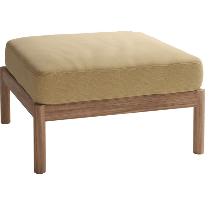 Photo of Tradition Pouf, Honey Yellow, Teak, Fsc 100% - Outdoor Stools & Poufs - Povl B. Eskildsen - Wood