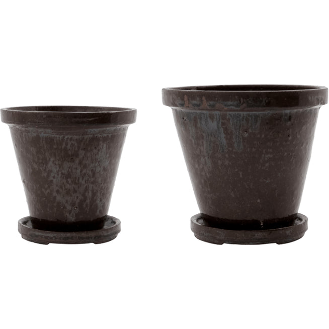 Photo of Flower pot with saucer set of 2