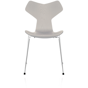 Photo of 3130 Grand Prix, Coloured Ash, Nine Grey, Underframe Chrome Plated Steel - Dining chairs - Arne Jacobsen