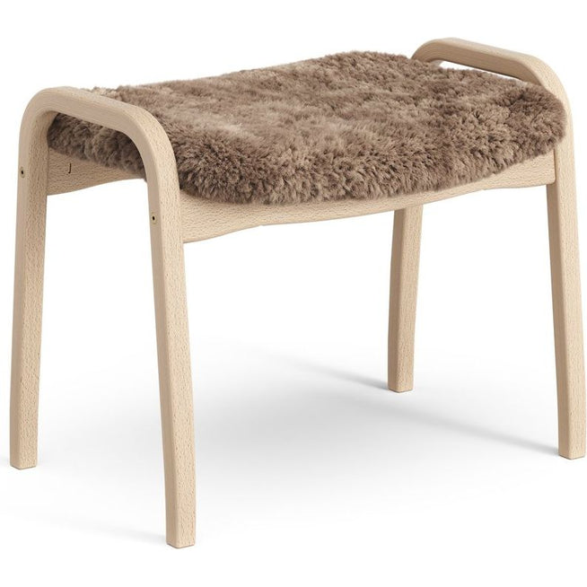 Photo of Lamini Children's Foot Stool Laquered Beech/sheep Skin