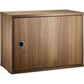 Thumbnail photo of String cabinet with door 58 x 30 x 42 cm, 1-p, walnut - Storage cabinet - Wood coloured - Mdf