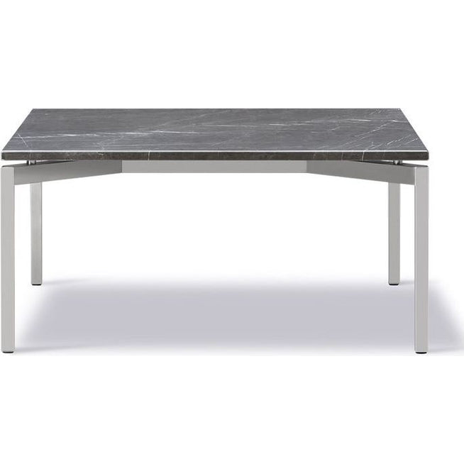 Photo of Ej66 Table 5165 By Foersom & Hiort-lorenzen - Sofabord - Grey Pietra / Brushed Steel - W80 X D80 X H38 Cm