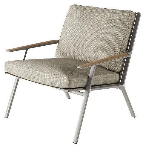 713 Outdoor Open-air Lounge Chair Sh: 37 Cm - Beige