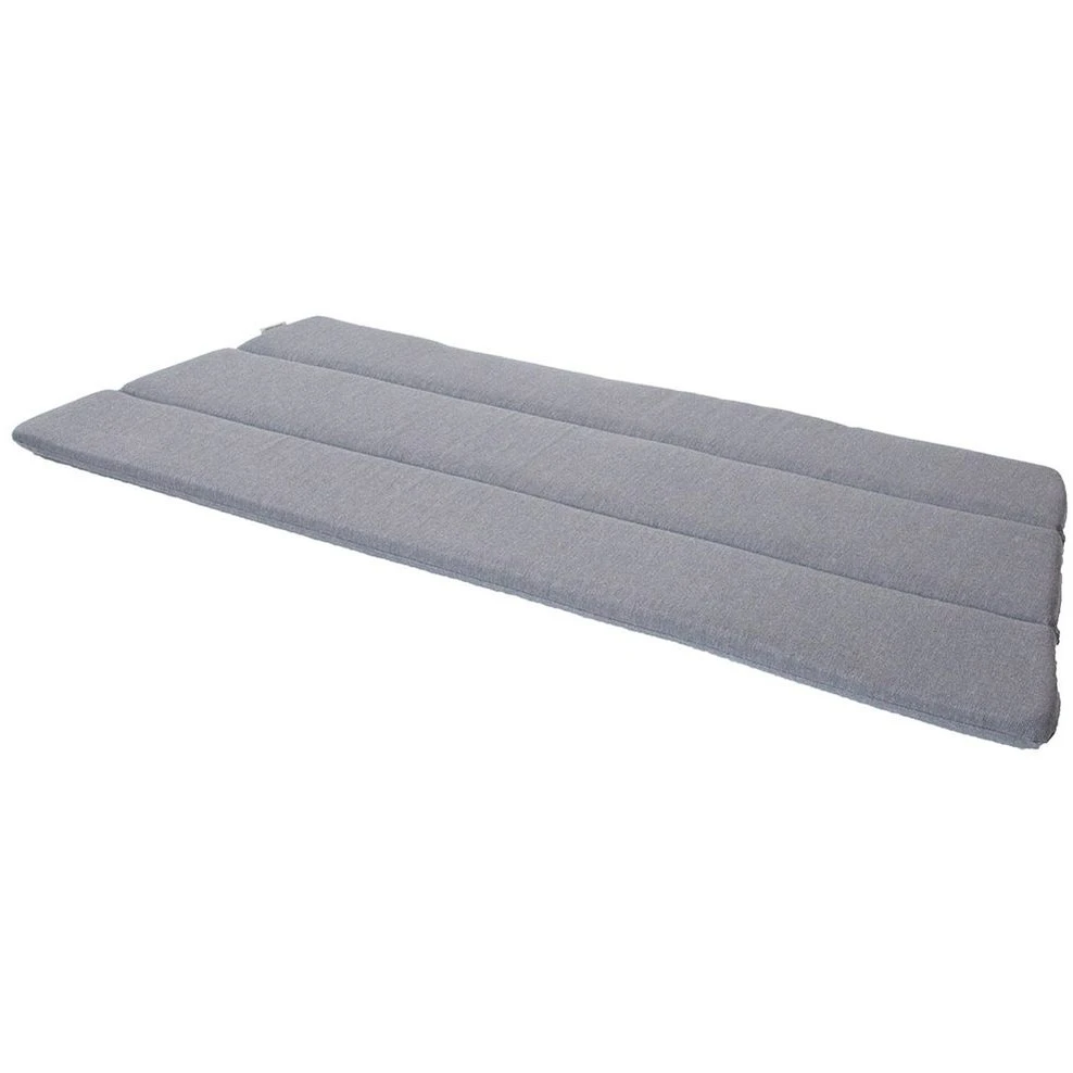 Breeze 2-seater Lounge Sofa Cushion - Outdoor Cushions - Grey - Cane-line Natté - W: 118 x D: 46 x H: 2 cm