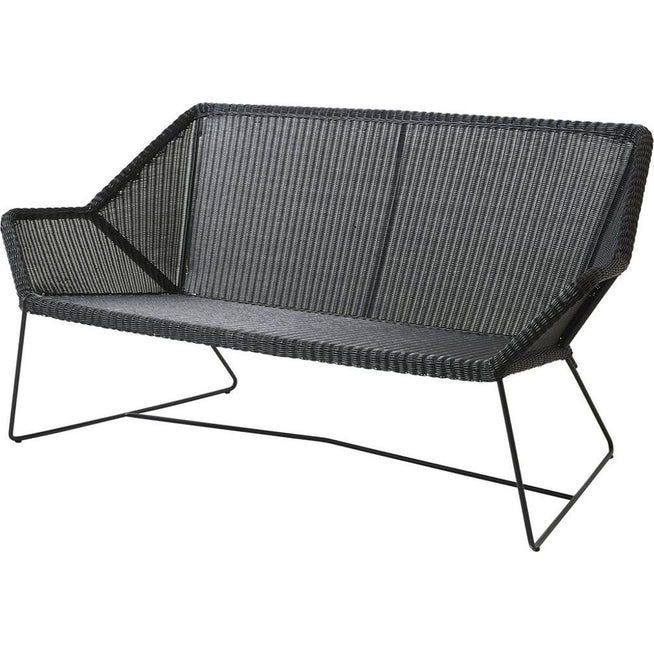 Photo of Breeze 2-personers Loungesofa 5567 Li/ls/lw - Havesofa - Sort - B: 154 X D: 76 X H: 78 X Sh: 37 Cm