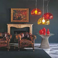 Thumbnail photo of Fl/y Suspension 9030, Transparent Sage Green, Incl. Led 15w E27 - Pendellampor - Ferruccio Laviani - Grön