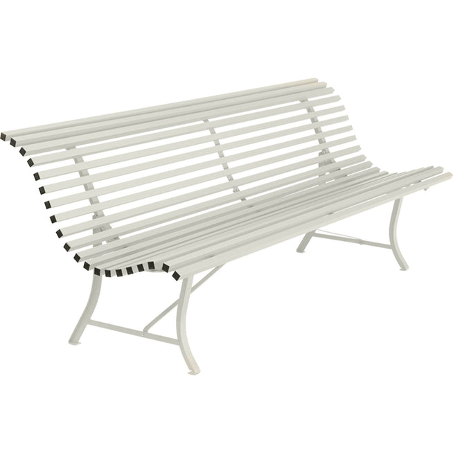 Photo of Louisiane Bench 200 cm Clay Grey A5 - Garden Benches - Green, Grey - Metal