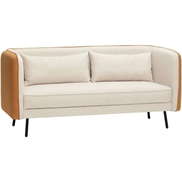 Photo of Sofa in Polyester / Metal - Beige / Orange