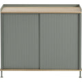 Thumbnail photo of Enfold Sideboard Tall, Oak/dusty Green - Sideboards - Thomas Bentzen - Grön - Metall/trä