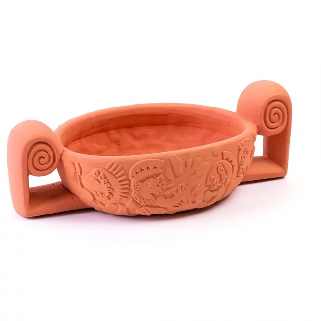 Photo of Magna Graecia Terracotta Decoration Bowl in the Middle