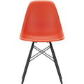 Eames Plastic Chair Dsw - 03 Poppy Red - Black Maple - Matstolar - Charles & Ray Eames - Röd - Metall/trä/plast