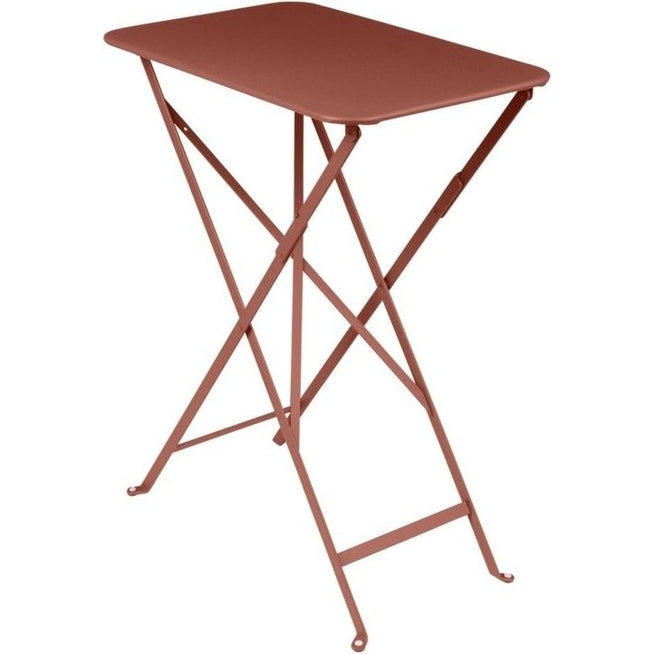 Photo of Bistro Table 37x57 cm Red Ochre 20 - Outdoor Dining Table - Red - Metal