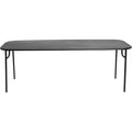 Thumbnail photo of Week-end, Large Rectangular Table, Black - Trädgårdsbord - Studio Brichet-ziegler - Svart - Metall