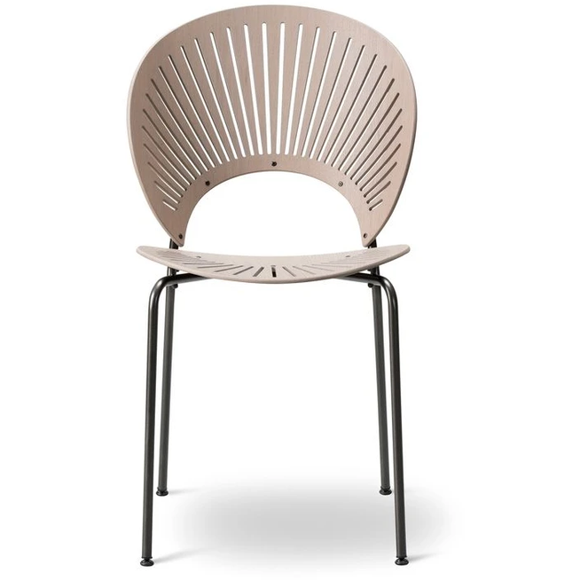 Photo of Trinidad Chair 3398 By Nanna Ditzel - Spisebordsstol - Light Grey Stained Oak - W48,5 X D57 X H85 X Sh45,5 Cm