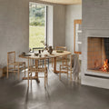 Thumbnail photo of C69E Ry Dining Table with 2 extension leaves Ø: 120 cm - oiled oak