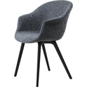 Bat Dining Chair, Fully Upholstered, Plastic Base