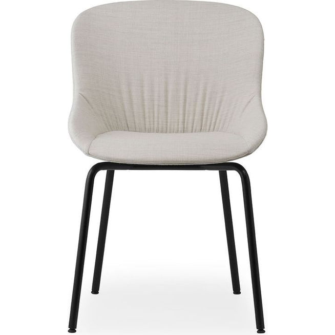 Photo of Hyg Comfort Chair Full Upholstery - Dining Chair - Base: Black Steel / Canvas 216 - H84 X L54 X D55,5 X Sh46 Cm