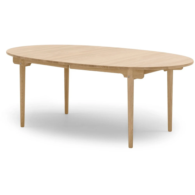 Photo of Ch338 Dining table with seating for 2 inlays oiled oak