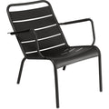 Thumbnail photo of Luxembourg Low Armchair Liquorice 42 - Matstolar Utomhus - Frédéric Sofia - Svart - Metall