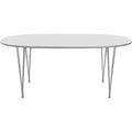 Thumbnail photo of B613 Superellips, 120x180 Cm, Laminat, Vit, Krom - Matbord - Arne Jacobsen,bruno Mathsson,piet Hein - Vit - Metall/trä