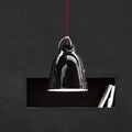 Thumbnail photo of Caravaggio 2 Pendant Black Smooth-red Textile Cord