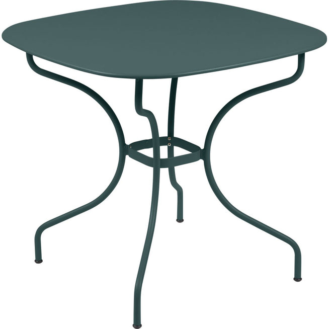 Photo of Opéra+ Carronde Table 82 x 82, Storm Grey - Outdoor dining table - Grey - Metal