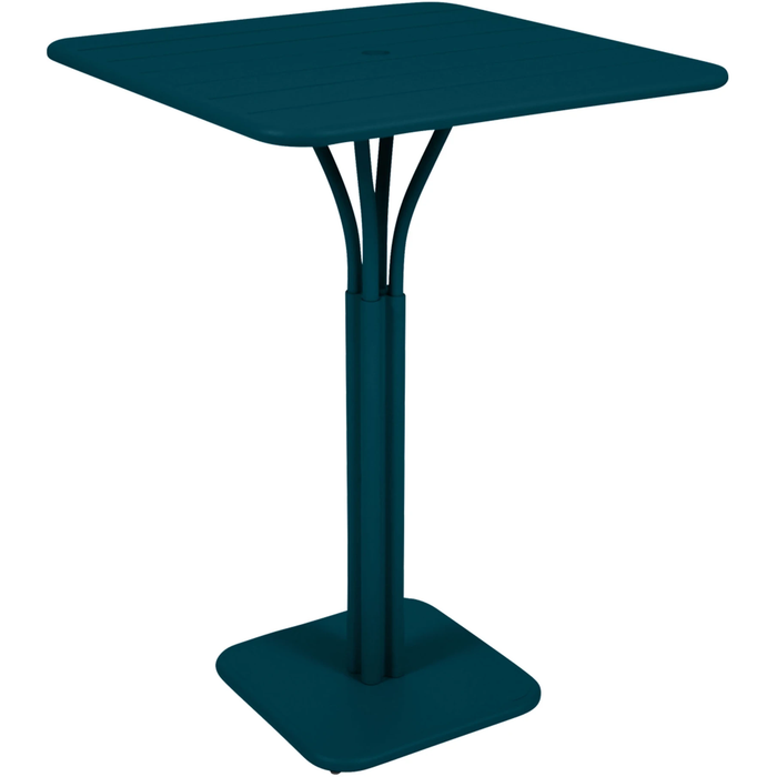 Photo of Luxembourg High Table Acapulco Blue 21 - Outdoor Dining Table - Frédéric Sofia - Blue - Metal