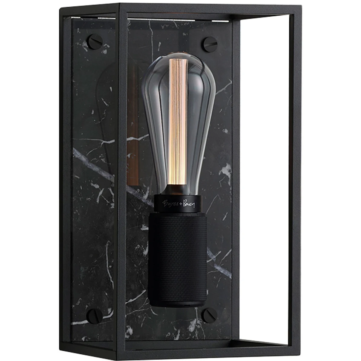 Buster + Punch - Caged Wall 1.0 Medium - Satin Black Marble - Vägglampor - Massimo Buster Minale - Svart