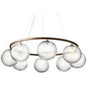 Miira 8 Circular Chandelier Dark