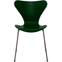 3107 Seven, coloured box, Venetian Red, Underframe Brown Bronze - Dining chairs - Arne Jacobsen - Red - Metal/wood