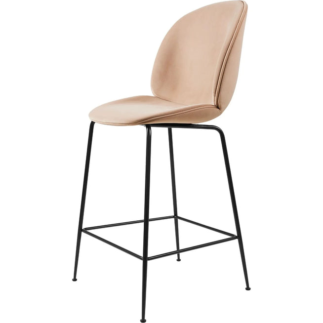 Photo of Beetle Counter Chair - Fully Upholstered - Conic Base