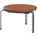 Thumbnail photo of Pk33, Leather, Grace Walnut - Stools - Poul Kjærholm - Brown - Leather/metal