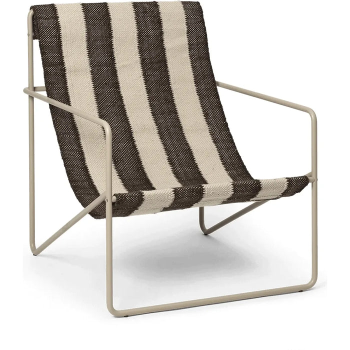 Photo of Desert Chair - Lænestol - Cashmere/off-white/chocolate - W63 X H77,5 X D66 Cm