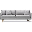 Calmo Sofa 95 5652 By Hugo Passos - 2 Personers Sofa - Omni 377 Dark Brown / Matt Chrome - W200 X D90 X H75,5 X Sh41 Cm