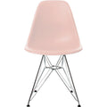 Eames Plastic Chair Dsr - 41 Pale Rose - Chrome Base - Matstolar - Charles & Ray Eames - Rosa - Metall/plast