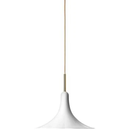 Photo of Petalii 1 Pendant Small White/polished Brass