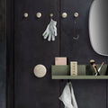 Thumbnail photo of Folded Shelves Small - Blue Grey - Wall Shelves - Metal