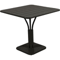 Thumbnail photo of Luxembourg Pedestal Table 80x80 Cm Liquorice 42 - Matbord Utomhus - Frédéric Sofia - Svart - Metall
