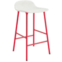 Form Bar Stool 65 Cm Full Upholstery Bright Red Steel