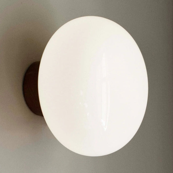 Photo of Karl-johan Wall Lamp Smoked Oak/opal Glass