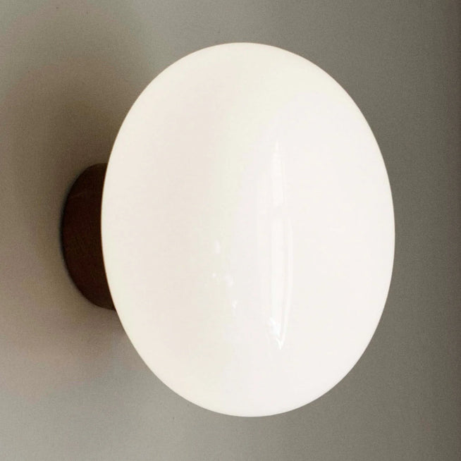 Photo of Karl-johan Wall Lamp Smoked Oak/opal Glass
