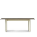 Thumbnail photo of Panel Table 90 X 200 Cm Cream Dark Brown - Matbord - Simon Legald - Brun - Metall/trä