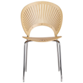 Thumbnail photo of Trinidad 3398 Chair Beech Clear Lacquer, Chrome Legs
