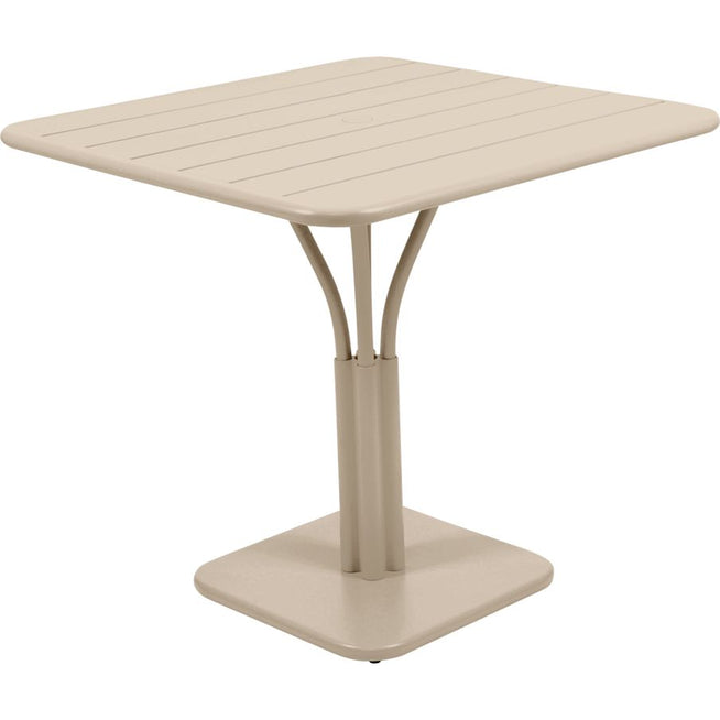 Photo of Luxembourg Pedestal Table 80x80 cm Nutmeg 14 - Matbord Utommeat - Frédéric Sofia - Beige - Metall