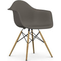 Eames Plastic Armchair Daw - 56 Granite Grey - Golden Maple - Matstolar - Charles & Ray Eames - Grå - Metall/trä/plast