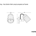 Thumbnail photo of Noc Button Wall Lamp