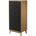 Thumbnail photo of A87 Butler High Chest of Drawers - Oak /